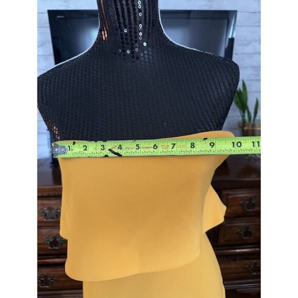 Likely Golden Conrad Strapless Sheath Yellow Dress Womens Size 0 - Picture 5 of 7